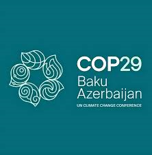 Strona tytułowa przedstawia nazwę COP29